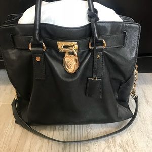 Michael Kors black Hamilton purse
